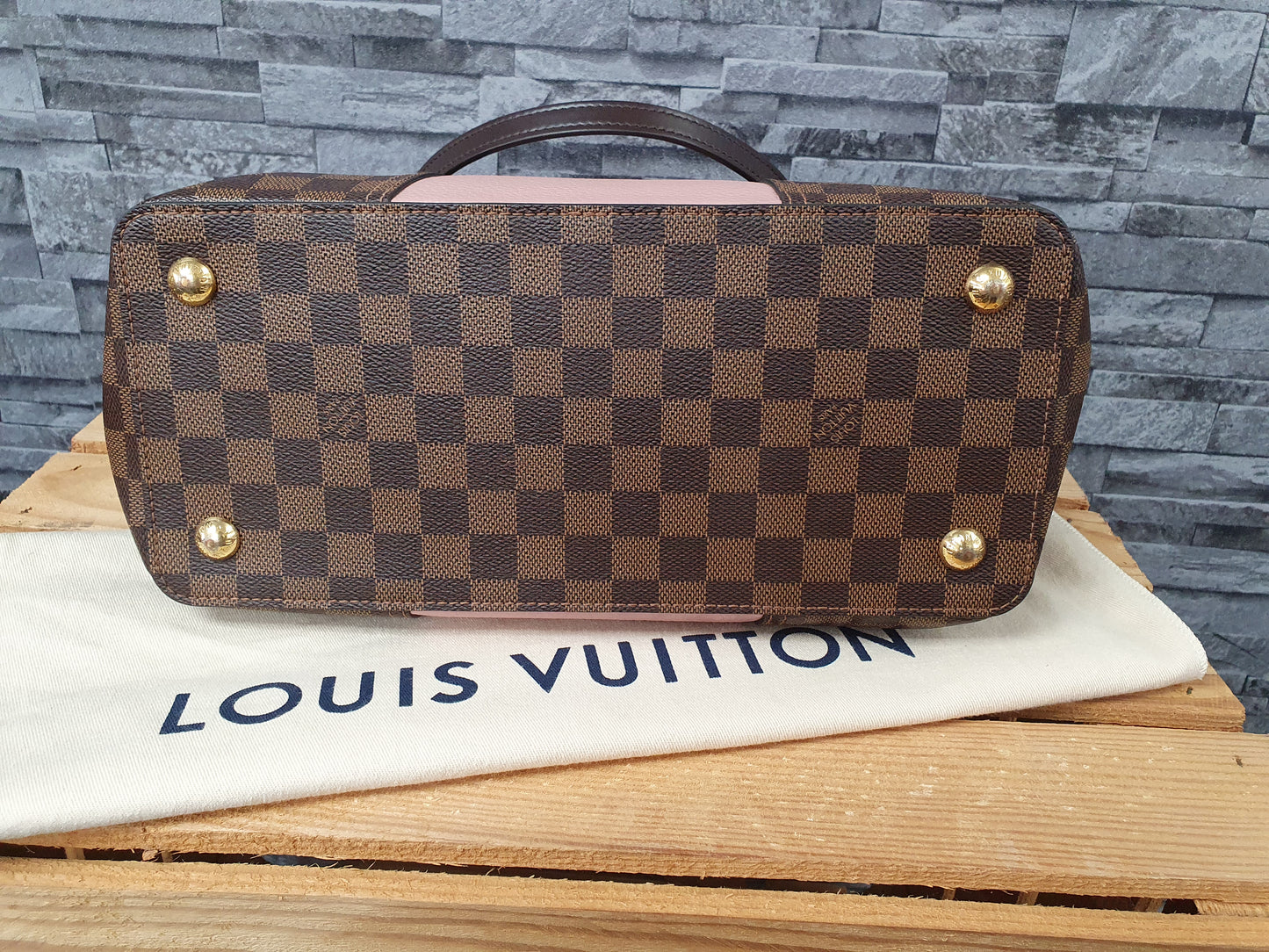 Original Louis Vuitton Jersey MM Ebene Magnolia Schultertasche FullSet