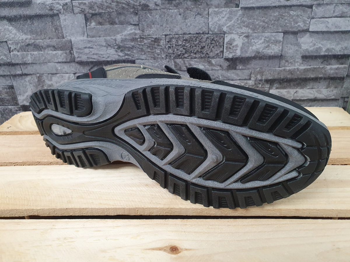 Magnus Herren Schuhe 2 x Klett Grau Schwarz