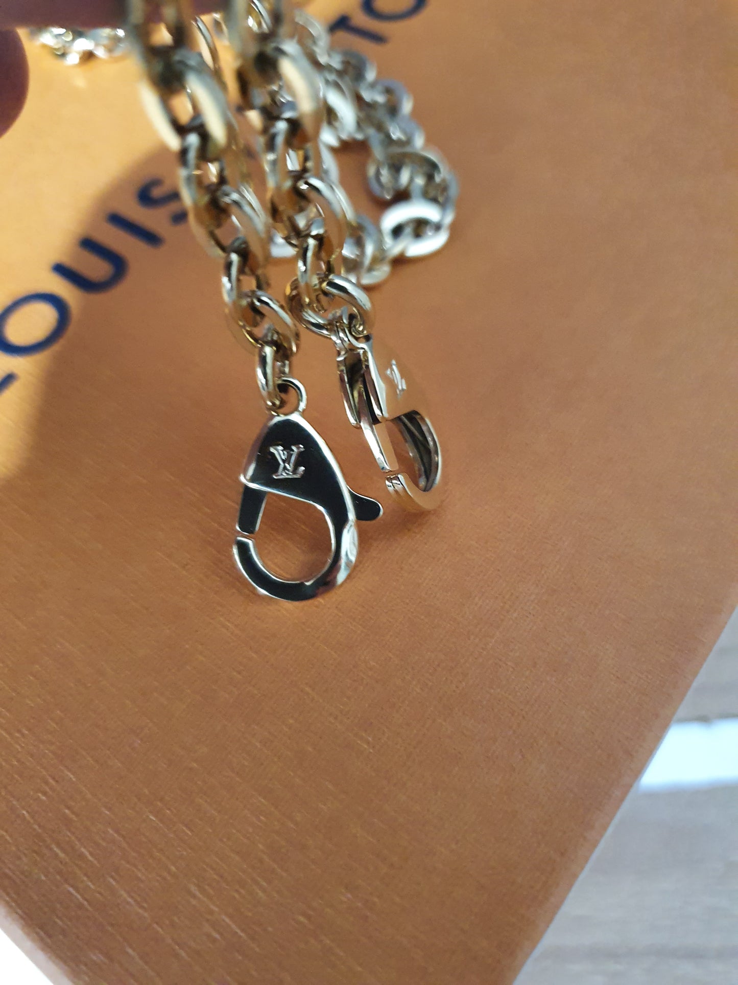 NEU! Original Louis Vuitton Schulterkette Felicie Kette Gold