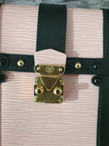 Original Louis Vuitton Trunk Vertical Epi Leder Rosa Handytasche