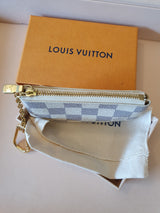 Original Louis Vuitton Cles Schlüsseletui Damier Azur Canvas FullSet