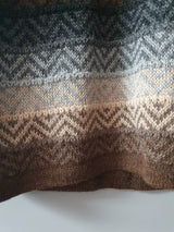 Damen Pullover 100% Alpakawolle Braun