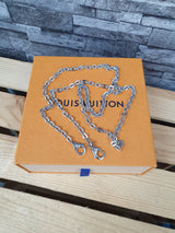 NEU! Original Louis Vuitton Felicie Kette Schulterriemen Silber