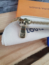 Original Louis Vuitton Cles Schlüsseletui Damier Azur Canvas FullSet