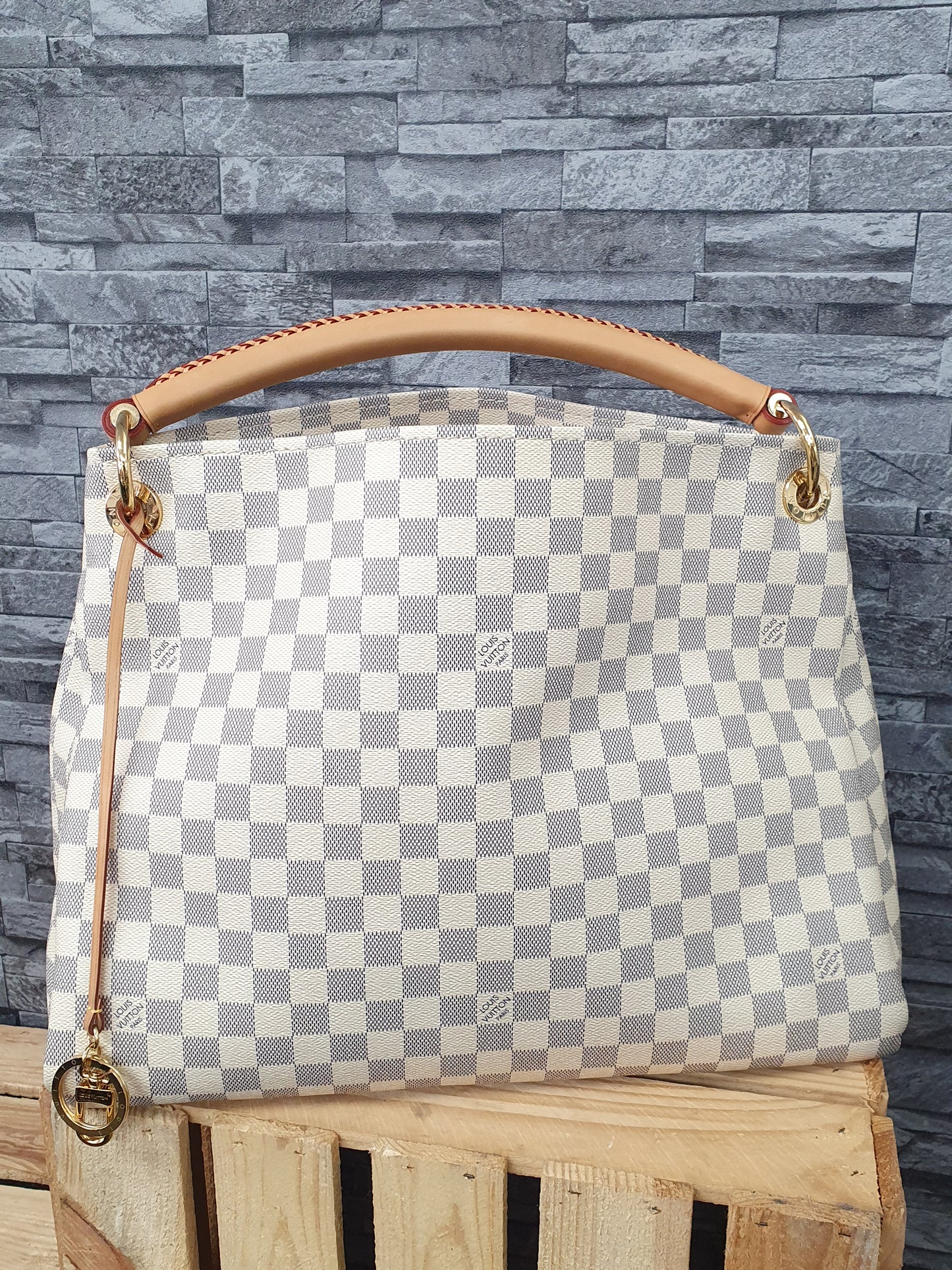 Original Louis Vuitton Artsy GM Azur Canvas