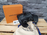 Original Louis Vuitton Schulterriemen Schultergurt Schwarz Leder