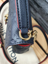 Original Louis Vuitton Blanche BB Empreinte Leder Marine Rouge