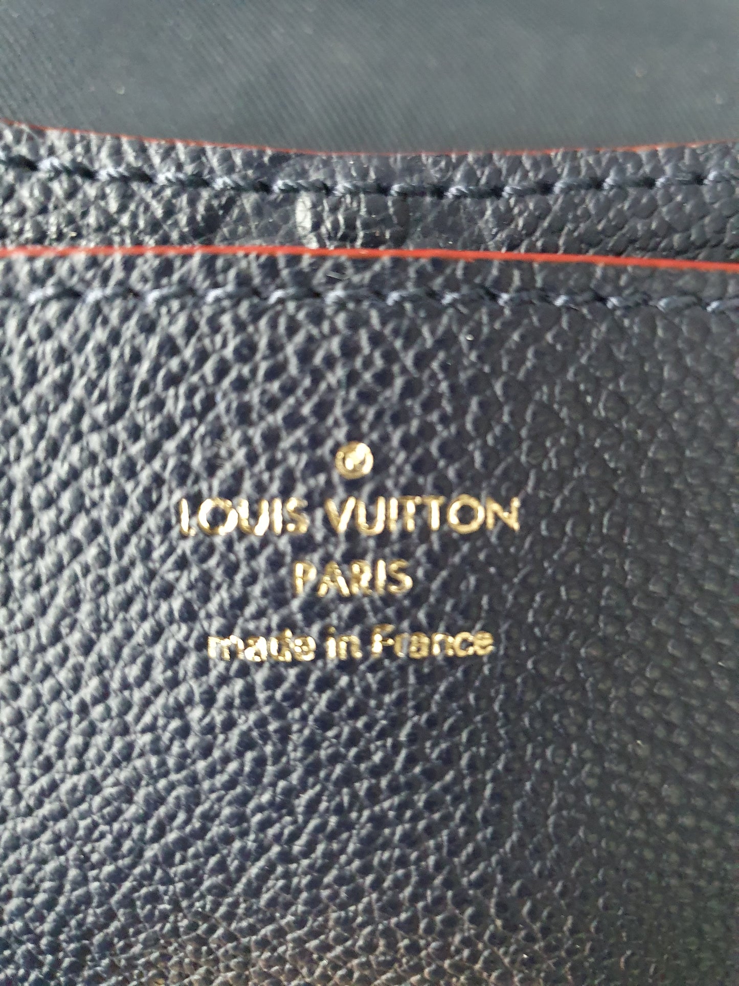 Original Louis Vuitton Blanche BB Empreinte Leder Marine Rouge