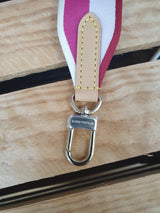 NEU! Original Louis Vuitton Diane Schulterriemen Textil  Schultergurt Pink