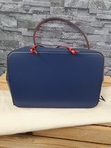 Original Louis Vuitton NeoNoe Epi Leder Blau Rot FullSet