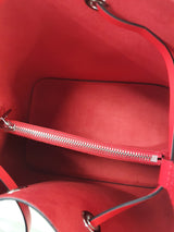Original Louis Vuitton NeoNoe Epi Leder Blau Rot FullSet