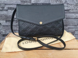 Original Louis Vuitton Twice Crossbody Empreinte Leder Schwarz