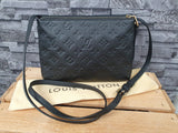 Original Louis Vuitton Twice Crossbody Empreinte Leder Schwarz