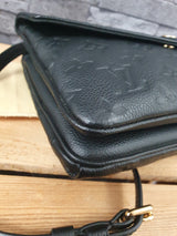 Original Louis Vuitton Twice Crossbody Empreinte Leder Schwarz