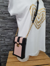 Original Louis Vuitton Trunk Vertical Epi Leder Rosa Handytasche