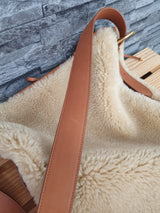 Original Saint Laurent Schultertasche Hobo Bag Lammfell Neuwertig