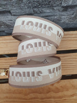 NEU! Original Louis Vuitton Schulterriemen  Textil  Schultergurt Beige