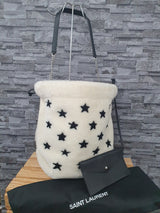 Saint Laurent YSL Schultertasche Lammfell Pochon Beutel
