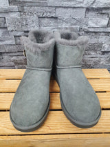 Original UGG Boots Bailey Button Bling Grau Mini Gr. 40, 41