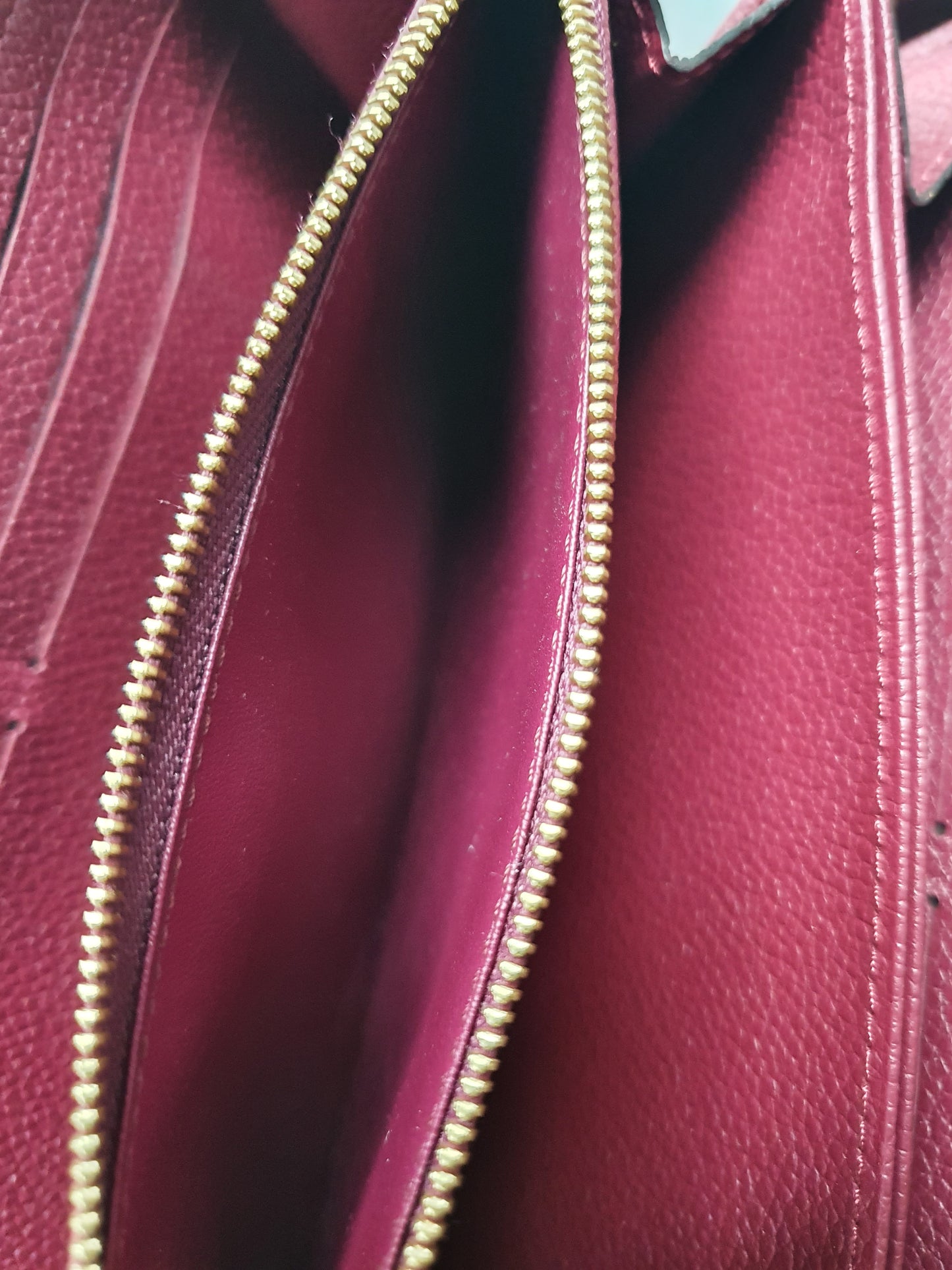 Original Louis Vuitton Geldbörse Zippy Empreinte Leder Aurore