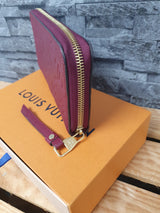 Original Louis Vuitton Geldbörse Zippy Empreinte Leder Aurore
