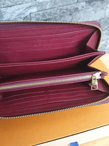 Original Louis Vuitton Geldbörse Zippy Empreinte Leder Aurore