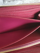 Original Louis Vuitton Geldbörse Zippy Empreinte Leder Aurore