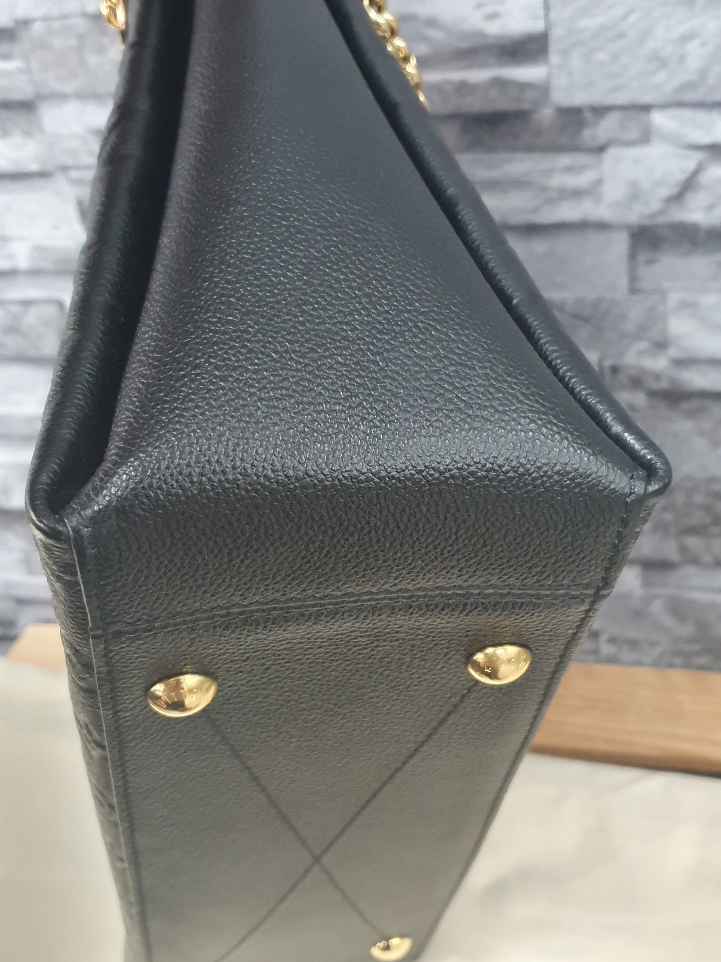 Original Louis Vuitton Surene MM Empreinte Leder Schwarz FullSet