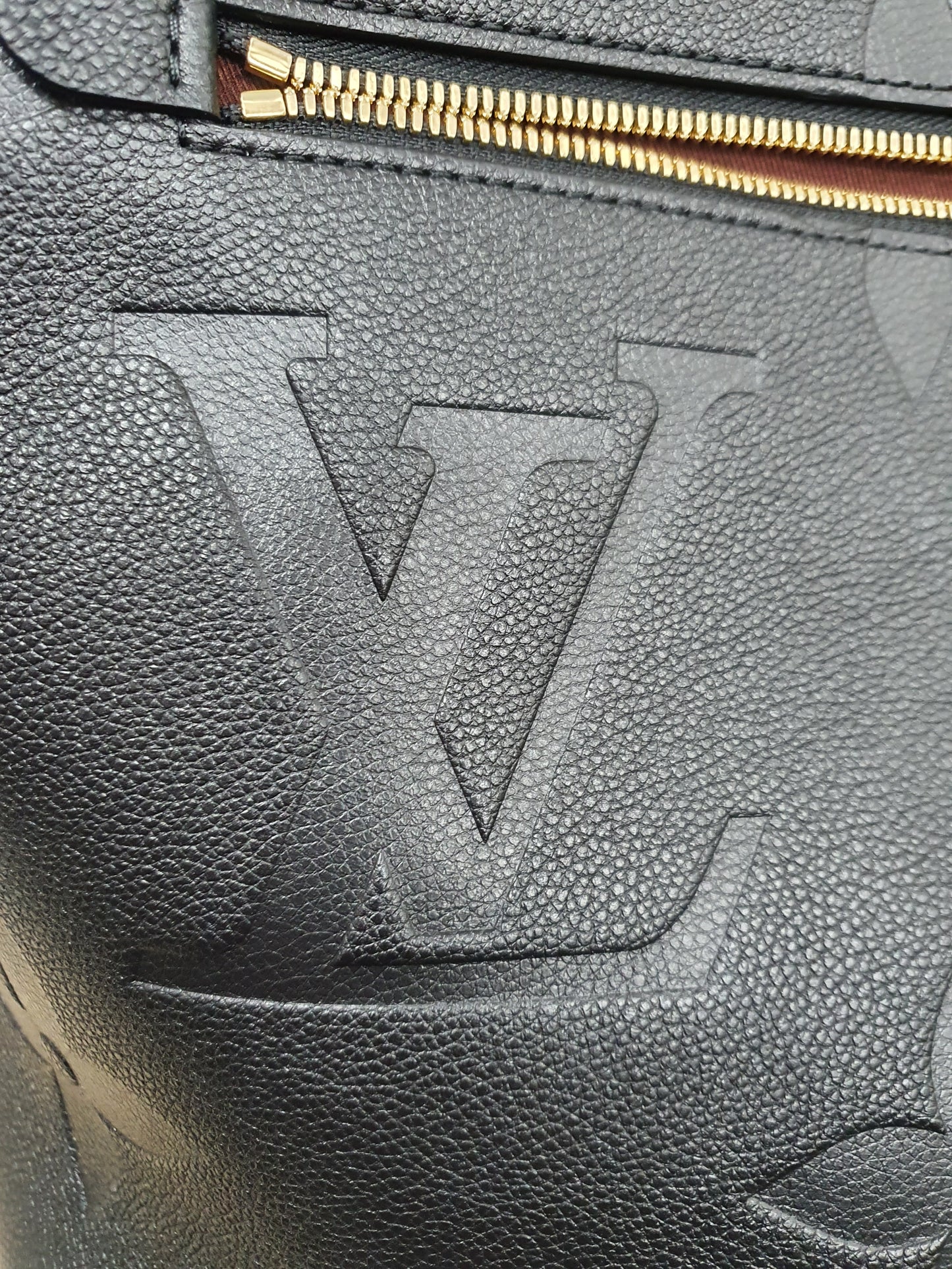 NEU! Original Louis Vuitton Travel Tasche Giant Reisetasche Empreinte Leder Schwarz