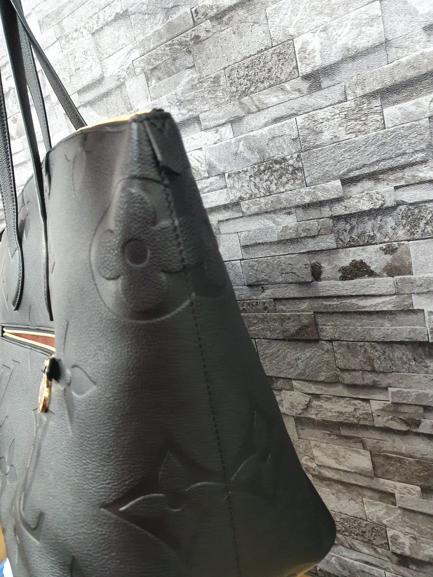 NEU! Original Louis Vuitton Travel Tasche Giant Reisetasche Empreinte Leder Schwarz