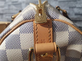 Original Louis Vuitton Speedy Azur Canvas Schulterriemen Neuwertig