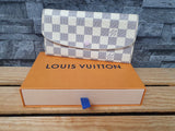 Original Louis Vuitton Emilie Geldbörse Damier  Wallet Azur Canvas Rosa
