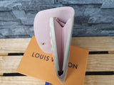 Original Louis Vuitton Emilie Geldbörse Damier  Wallet Azur Canvas Rosa