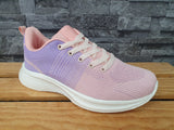 Damen Sneaker Sportschuhe Schuhe  Pink &  Grau