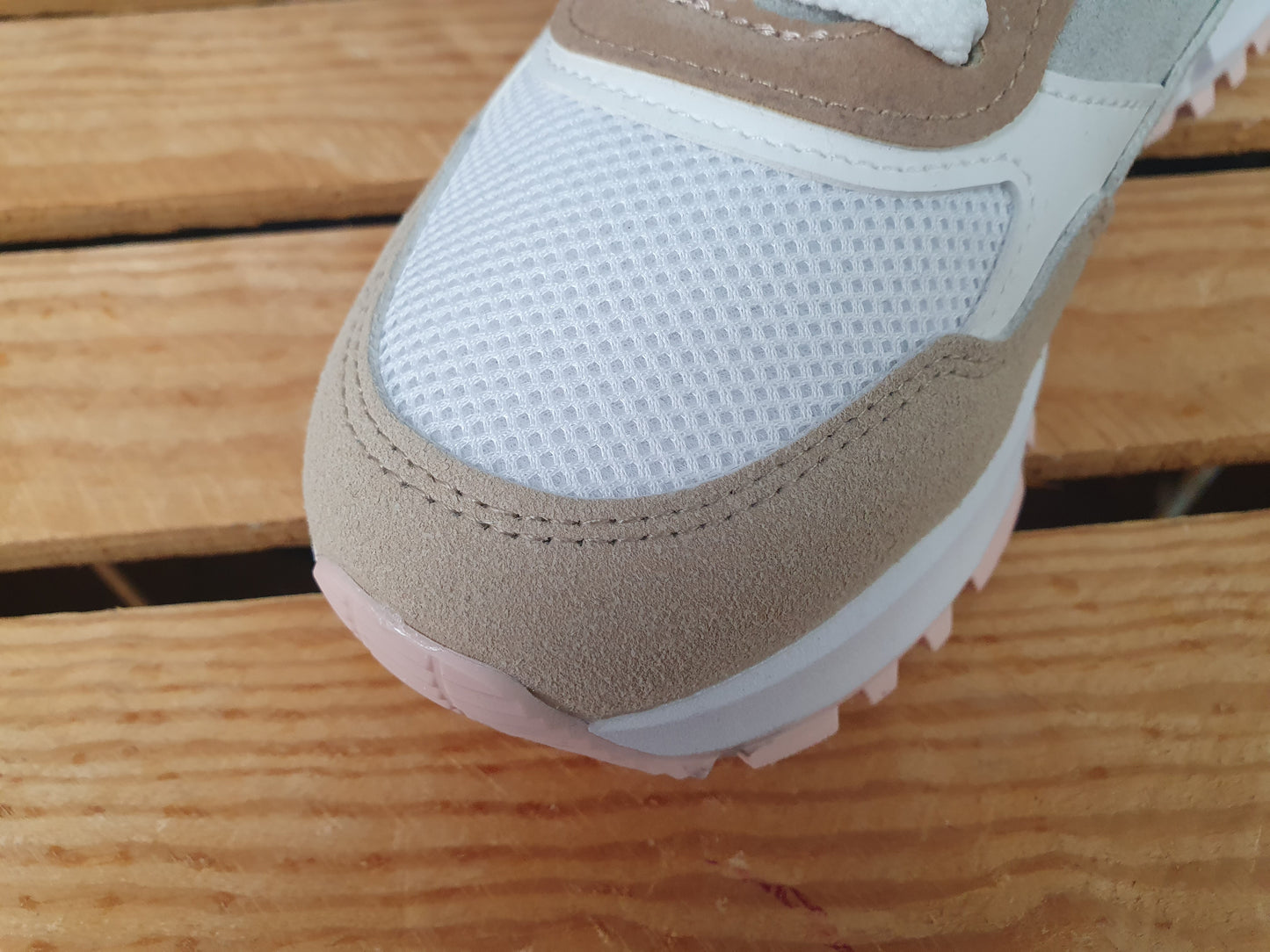 Damen Sneaker Schuhe Beige &  Grau Schuhe