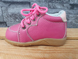 Happy Bee Baby Kinder Schuhe Leder Pink  &   Schwarz  Herz