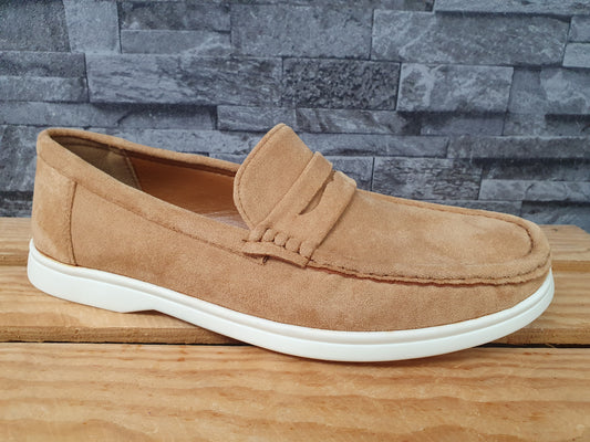 Herren Slipper Schuhe Camel Sommer