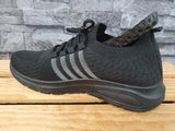 Herren Sneaker Sportschuhe Schwarz Stoff