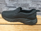 Herren Magnus Slipper Halbschuhe PU Sohle Schwarz