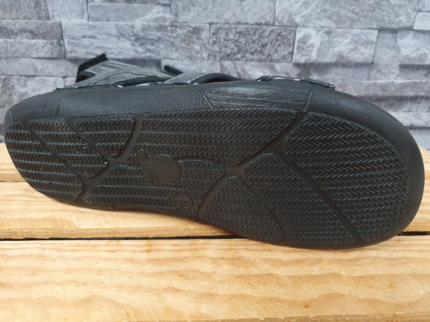 Herren Magnus Sandalen Grau PU Sohle Innensohle  Leder