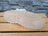Damen Stiefelette  Chelsea  Schuhe Beige