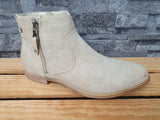 Damen Stiefeletten Beige Schuhe