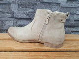 Damen Stiefeletten Beige Schuhe