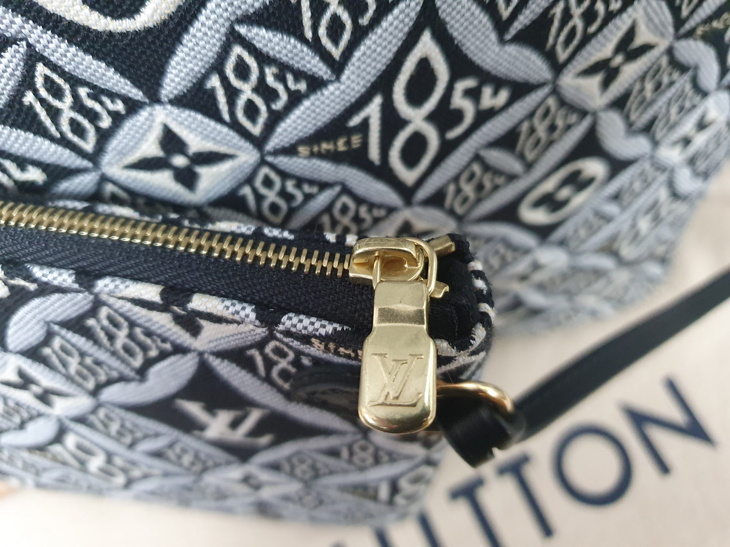 NEU! Original Louis Vuitton  Neverfull MM Since 1854 Gris Jaquard Schwarz