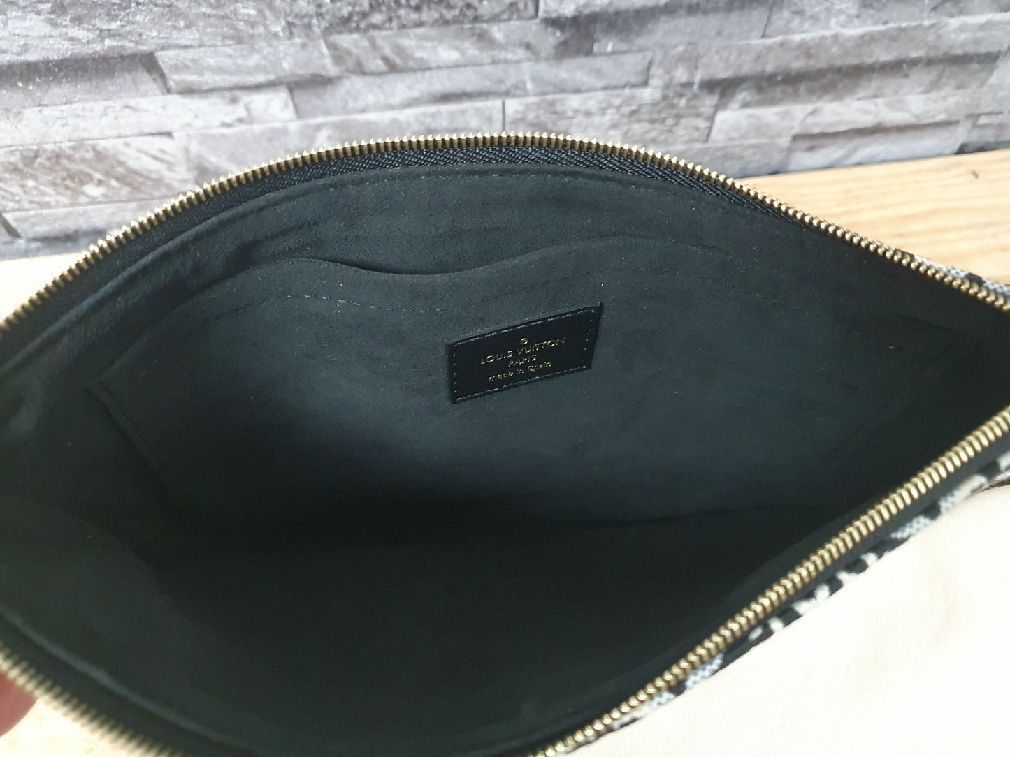 NEU! Original Louis Vuitton  Neverfull MM Since 1854 Gris Jaquard Schwarz