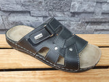 Magnus Herren Pantolette Lederinnensohle  PU 1 x Klett Softfußbett