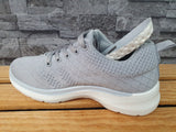 Damen Sneaker Weiß  &  Grau Freizeitschuhe