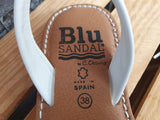 Blu Sandal Spanische Sandalen Leder Softfußbett