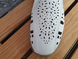 Scandi Damen Halbschuhe Sommer Weiß 2 x Gummizug