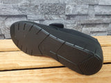 Damen Scandi Halbschuhe Klett Schwarz
